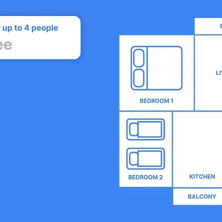 Apartamento H3 With 3,5 Rooms, 2 Bedroom Livingroom And Big Kitchen, Modern And Zúrich